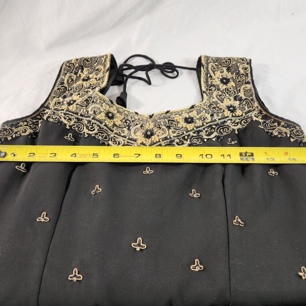 Womens Traditional Indian Pants Top & Skirt 3-Pc. Read Desc for Sizing EUC - Picture 10 of 16